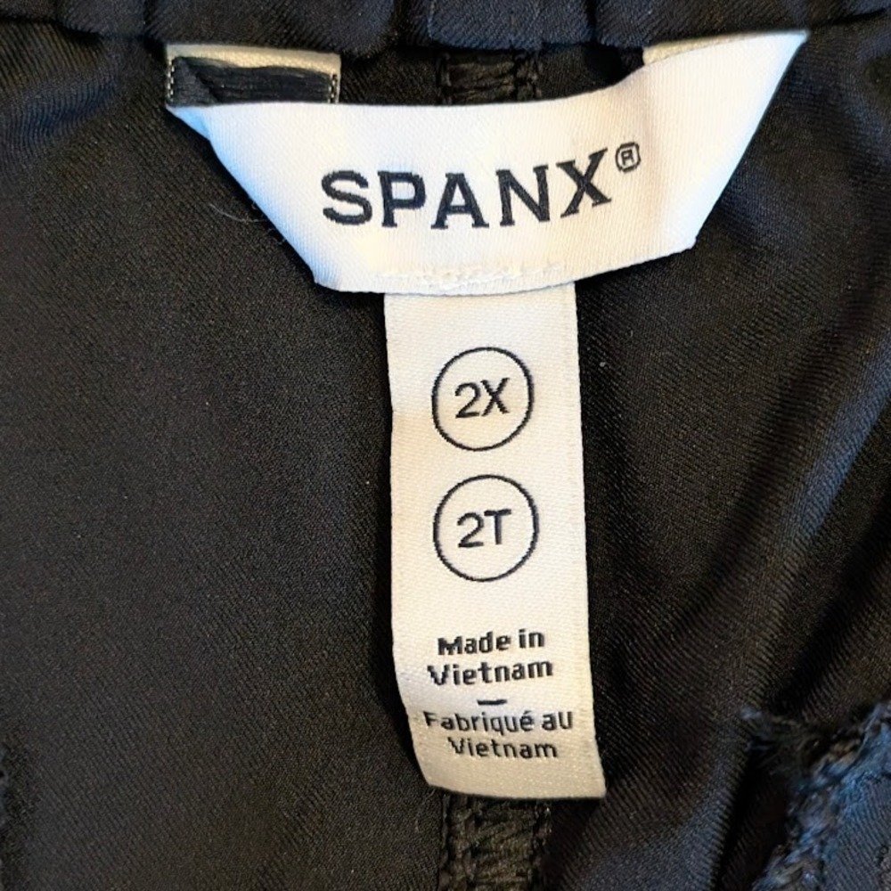 SPANX On The Move Cargo Jogger / Wide Leg Pants Black 2X 2T Loose Fit 50815R EUC - Picture 2 of 12